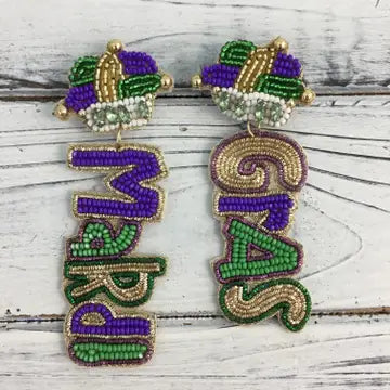 MG seed bead earrings